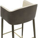 Kylin 41.75 inch Dillon Cream / Bravo Ash Barstool